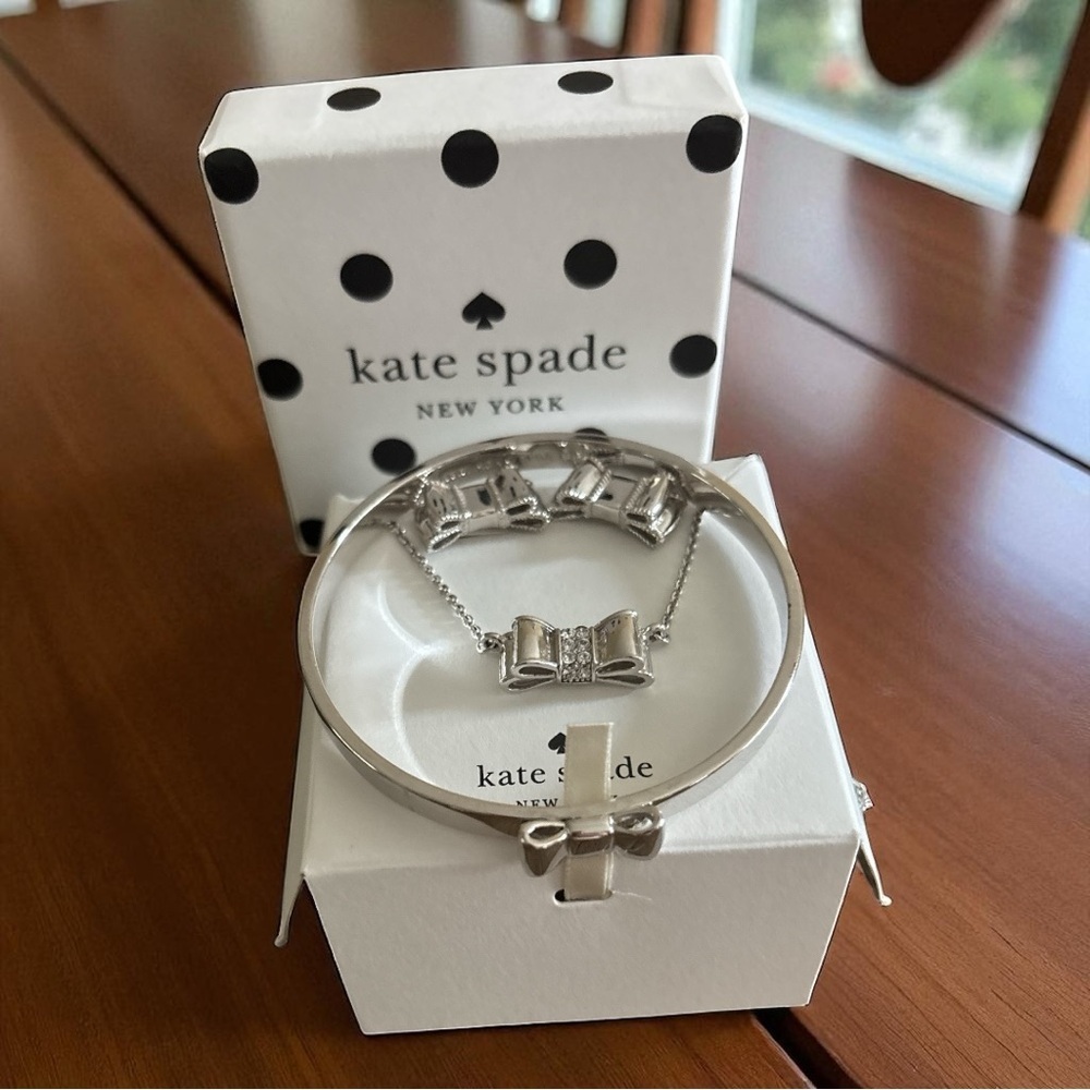Kate Spade Silver Bow Jewelry Set